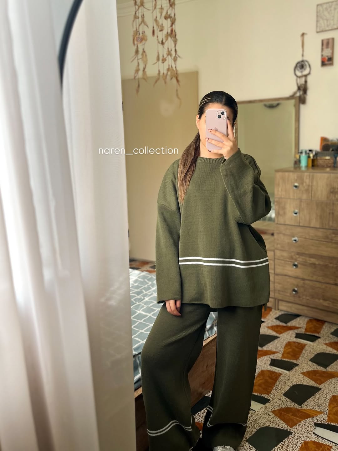 ست تونیک شلوار بافت