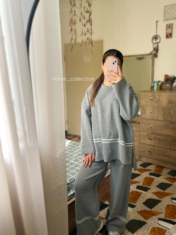 ست تونیک شلوار بافت